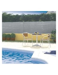 Natte Brise Vue/brise Vent Grise Totaltex Plus 1.20 X 10 Mètres