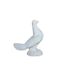 Pigeon Paon Gauche H.22 Cm Coloris Au Choix