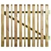 Portillon Oblik Lames Alternées - Bois Traité 90x100 Cm -Art de jardin pour la maison portillon oblik lames alternees bois traite 90x100 cm