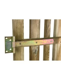 Portillon Oblik Lames Alternées - Bois Traité 90x100 Cm -Art de jardin pour la maison portillon oblik lames alternees bois traite 90x100 cm 3