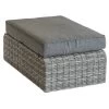 Pouf De Salon Mooréa - L.105 X P.60 X H.30 Cm - Aluminium Et Résine Tressée - Terre D'ombre -Art de jardin pour la maison pouf de salon moorea l105 x p60 x h30 cm aluminium et resine tressee terre d ombre