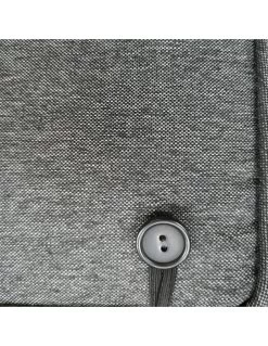 Pouf De Salon Mooréa - L.105 X P.60 X H.30 Cm - Aluminium Et Résine Tressée - Terre D'ombre -Art de jardin pour la maison pouf de salon moorea l105 x p60 x h30 cm aluminium et resine tressee terre d ombre 3