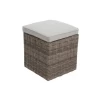 Pouf Rhodes Carré - Résine Synthétique - Naturae -Art de jardin pour la maison pouf rhodes carre resine synthetique naturae