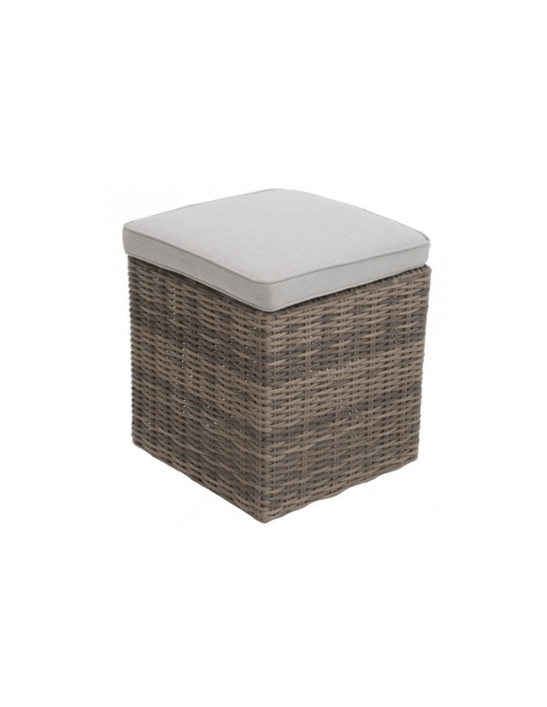 Pouf Rhodes Carré - Résine Synthétique - Naturae 2 Pouf Rhodes Carré - Résine Synthétique - Naturae