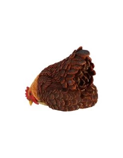 ESSCHERT DESIGN Poule Décorative à Poser Sur Un Mur - Marron -Art de jardin pour la maison poule decorative a poser set de 3 pieces 10