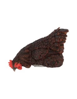 ESSCHERT DESIGN Poule Décorative à Poser Sur Un Mur - Noir -Art de jardin pour la maison poule decorative a poser set de 3 pieces 18