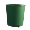 Récupérateur à Eau Rond 200 Litres Vert Avec Couvercle Clipsé Et Robinet -Art de jardin pour la maison recuperateur a eau rond 200 litres vert avec couvercle clipse et robinet