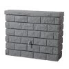 Garantia Récupérateur D'eau Mural Rocky 400 L Gris Granite -Art de jardin pour la maison recuperateur d eau mural rocky 400 l gris granite