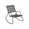 Rocking Chair Monceau En Métal - Carbone -Art de jardin pour la maison rocking chair a bascule monceau en metal 1