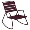 Rocking Chair Monceau En Métal - Cerise Noire -Art de jardin pour la maison rocking chair a bascule monceau en metal 5