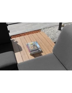 Salon D'angle Staten Avec Tablettes - Graphite / Oak -Art de jardin pour la maison salon d angle staten avec tablettes coloris au choix 30