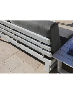 Salon D'angle Staten Avec Tablettes - Graphite / Oak -Art de jardin pour la maison salon d angle staten avec tablettes coloris au choix 8