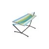 Set Hamac Metalik - Hamac Avec Support - Jobek - Vert Bleu écru 2 Set Hamac Metalik - Hamac Avec Support - Jobek - Vert Bleu écru -Art de jardin pour la maison set hamac metalik hamac avec support toile au choix jobek