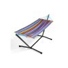 Set Hamac Metalik - Hamac Avec Support - Jobek - Multicolore -Art de jardin pour la maison set hamac metalik hamac avec support toile au choix jobek 5