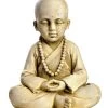 Statue Moine Assis H.23 Cm Au Choix -Art de jardin pour la maison statue moine assis h23 cm au choix