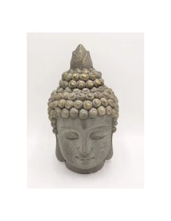 Statue Tête De Bouddha H.34.5 Cm