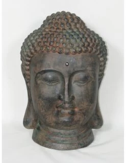 Statue Tête De Bouddha Pour Le Jardin H.58 Cm