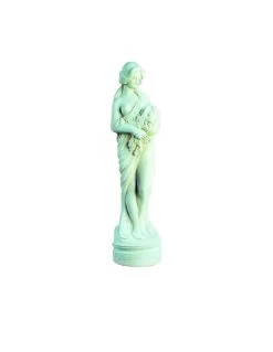 Statue Vénus Aux Fleurs H.80 Cm Patinée Vieillie