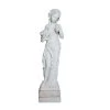 Statue Vénus Aux Raisins H.114 Cm Patinée Vieillie -Art de jardin pour la maison statue venus aux raisins h114 cm patinee vieillie