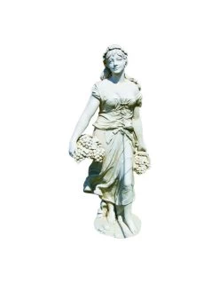 Statue Vénus Aux Raisins H.151 Cm Patinée Vieillie