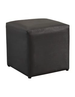 Tabouret CUB 43 X 43 Cm En Aluminium Et Toile TPEP - Noir