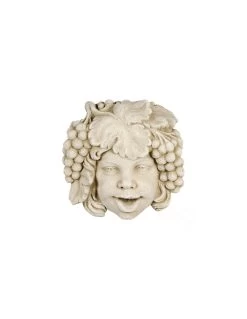 Tête Eole Jet D'eau H.30 Cm - Ton Blanc