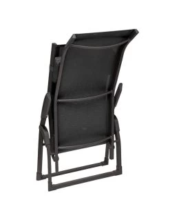 Transat Basculant Decima - Aluminium Et Texaline - Graphite / Anthracite -Art de jardin pour la maison transat basculant decima aluminium et texaline graphite anthracite 1 4