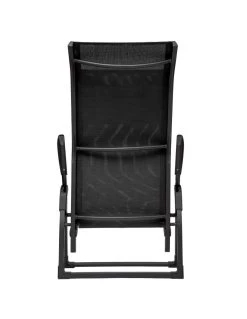 Transat Basculant Decima - Aluminium Et Texaline - Graphite / Anthracite -Art de jardin pour la maison transat basculant decima aluminium et texaline graphite anthracite 1 5