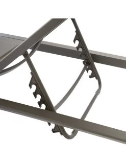 Transat De Jardin Allure 5 Positions - Aluminium Et Texaline - Praline / Speculos -Art de jardin pour la maison transat de jardin allure 5 positions aluminium et texaline praline speculos 3