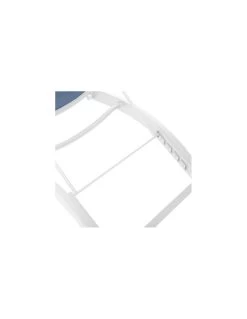 Transat De Jardin Milenio - 5 Positions - Aluminium Et Texaline - Bleu Pétrole / Blanc -Art de jardin pour la maison transat de jardin milenio 5 positions aluminium et texaline bleu petrole blanc 2