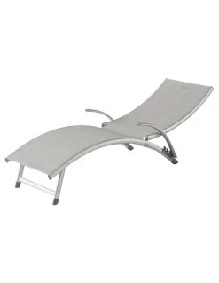 Transat Pliant Samba - 4 Positions - Aluminium Anodisé - Galet