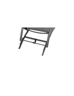 Transat Pliant Samba - 4 Positions - Aluminium Anodisé - Graphite / Anthracite -Art de jardin pour la maison transat pliant samba 4 positions aluminium anodise graphite anthracite 1 2