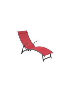 Transat Pliant Samba - 4 Positions - Aluminium Anodisé - Graphite / Grenade 11 Transat Pliant Samba - 4 Positions - Aluminium Anodisé - Graphite / Grenade -Art de jardin pour la maison transat pliant samba 4 positions aluminium anodise graphite grenade 4