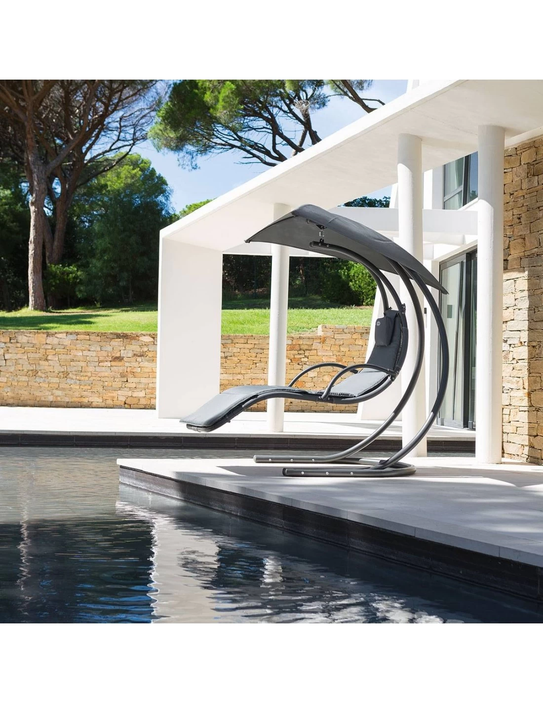 Transat Suspendu Majorque Ardoise En Acier époxy 3 Transat Suspendu Majorque Ardoise En Acier époxy